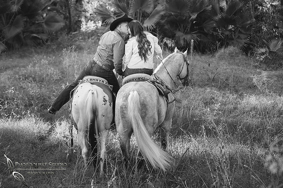 Wedding Photographer in Temecula, Engagement Photo with beautiful Couple and Horses in Riverside, California - Mayra and Juan