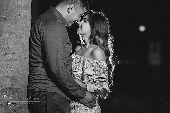 Wedding Photographer in Temecula, Engagement Photo with back light