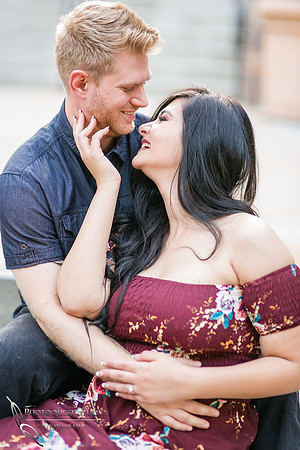 Cute love Engagement Photo at Hillcrest Park, Downtown Fullerton