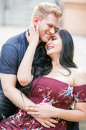 Lovely moment at Engagement Photo at Hillcrest Park, Downtown Fullerton