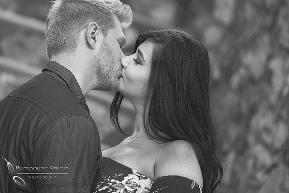 Engagement Photo at Hillcrest Park, Downtown Fullerton by Temecula Wedding Photographer, Doaa and Michael