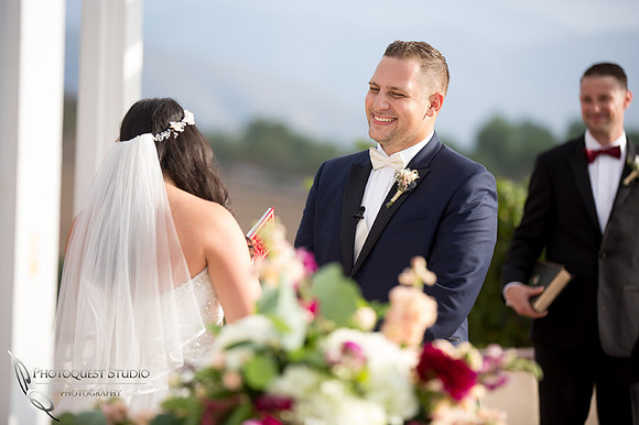 happy and handsome groom