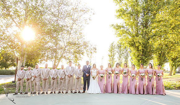beautiful brida party with Temecula-Wedding-Photographer