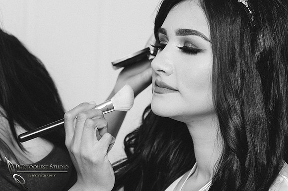 Bride beautiful makeup