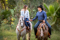 Wedding Photographer in Temecula, Engagement Photo with beautiful Couple and Horses in Riverside, California - Mayra and Juan