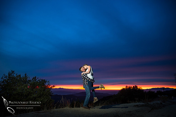 Temecula Wedding Photographer, sunset engagement photo