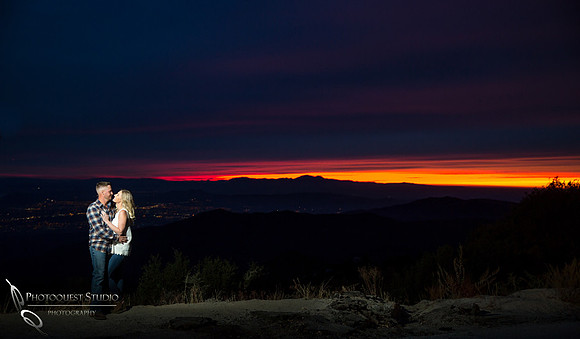 sunset with Temecula Wedding Photographer