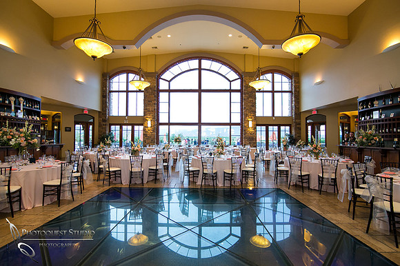 Reception room atMonte De Oro Winery Wedding Photo
