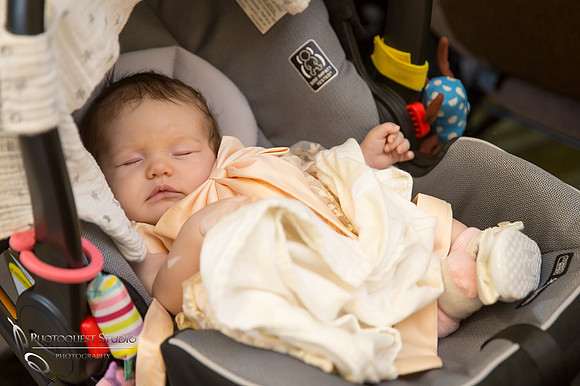 baby sleep at wedding