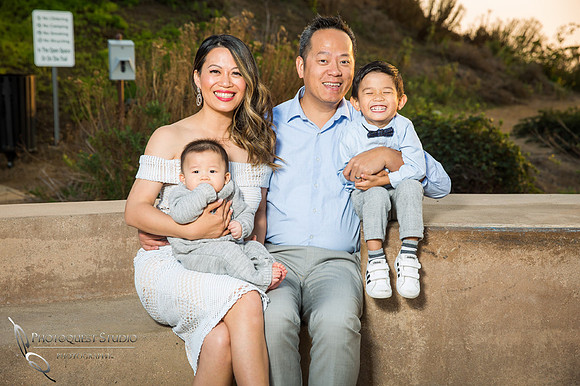 Parents and happy boys