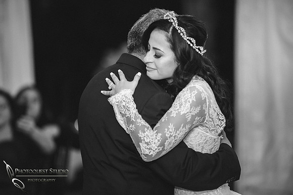 Lovely father and daughter dance