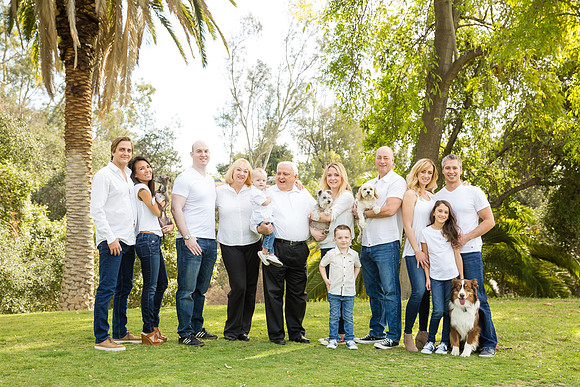 Three generations Family Photo at Hillcrest Park, Fullerton