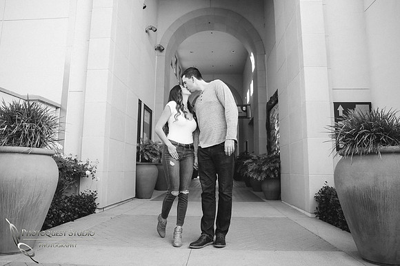 black and white