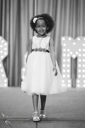 Cute girl in b&w