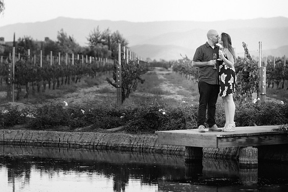 Surprise Proposal at Ponte Winery by Temecula Wedding Photographer