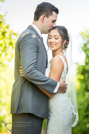 Kissing her forehead, Temecula-Wedding-Photographer