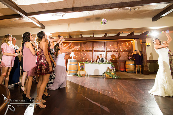 catching the bouquet