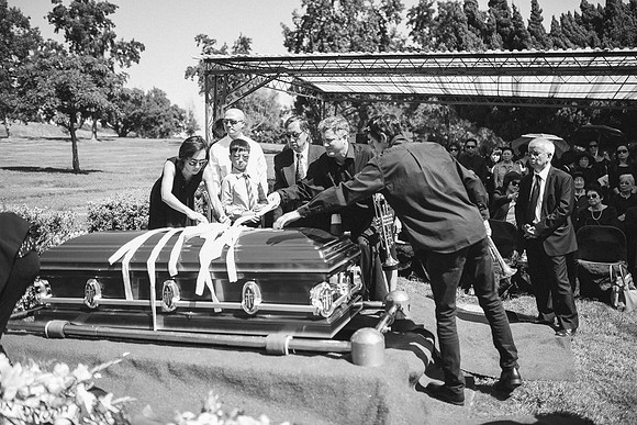 TL's Mom Funeral - B&W-226