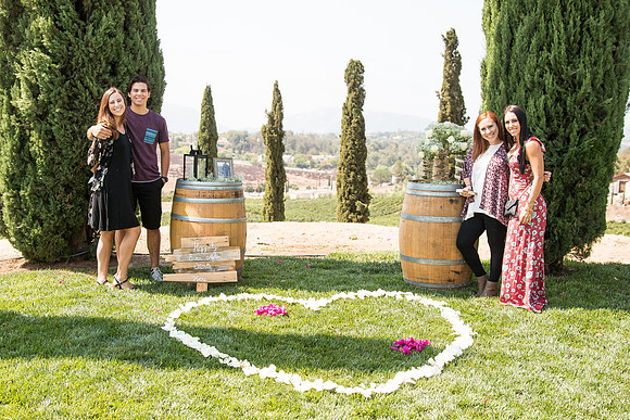 Surprise Proposal at Callaway, Temecula Winery by Wedding Photographer of Photoquest Studio - Tim & Megan