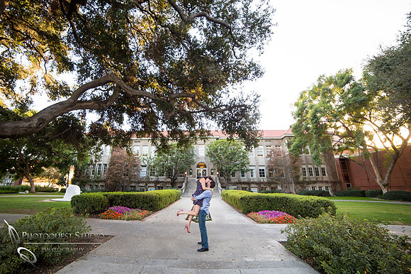 Engagement Photo at University of La Verne, Pamona, California by Temecula Wedding Photographer