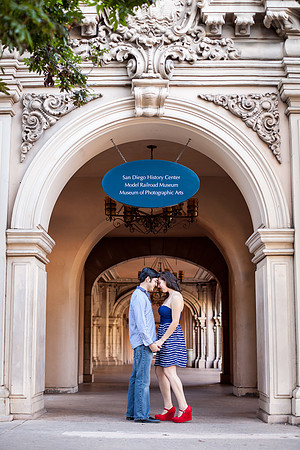 Engagement at Balboa Park, San Diego by Temecula Wedding Photographer