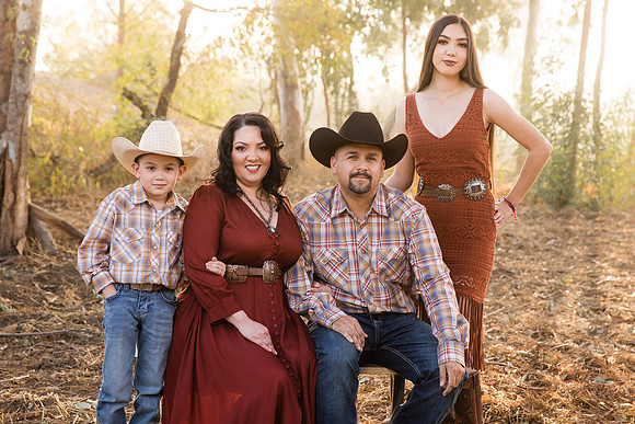 Three generations family photo in Riverside, California, Mariana's Family-101