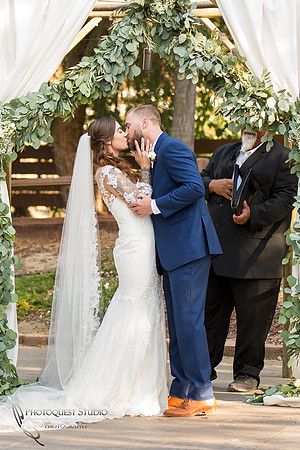 The first kiss by Temecula wedding photographer