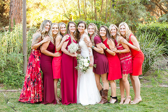 Beautiful Bride and her girls