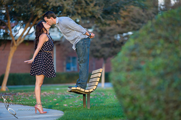 Engagement Photo at University of La Verne, Pamona, California by Temecula Wedding Photographer