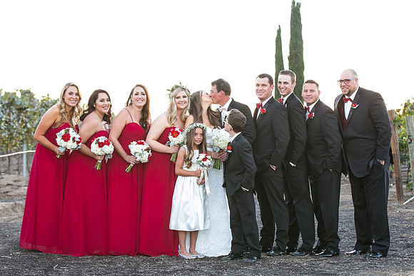 Beautiful wedding at Wiens Family Cellars Temecula Winery - Sarah & Shawn