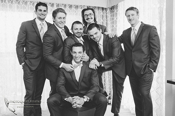 Groom and his men