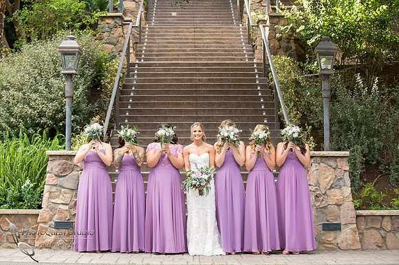 Beautiful Bride and her Bridesmaids Fallbrook Temecula Wedding Photographer