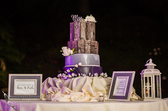 Beautiful wedding cake by Dawn with Temecula Wedding Photographer