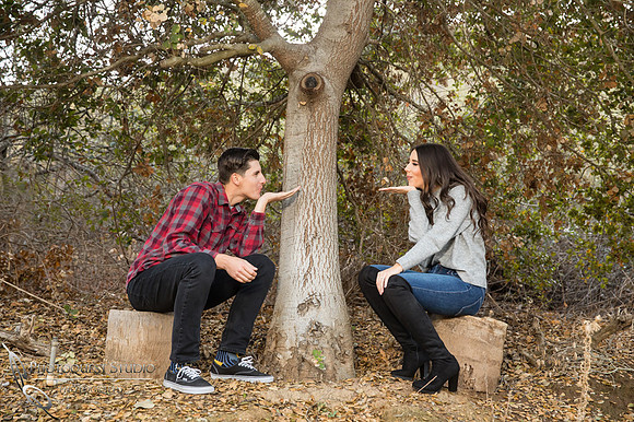 Blowing Kisses, Wedding-Photographer-in-Temecula,-Fallbrook,-San-Diego,-Engagement-Photo