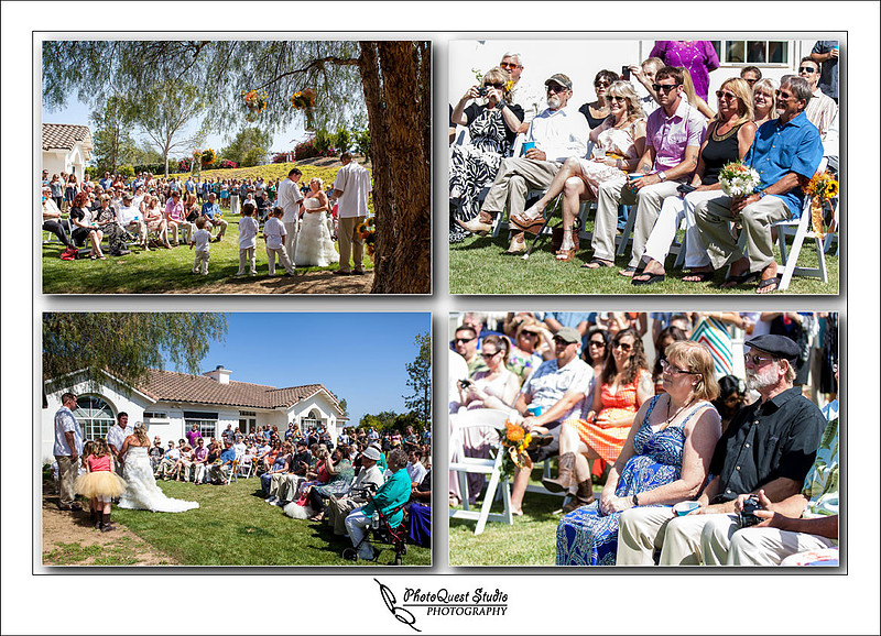 Parents watching the Bride and Groom getting marry at DIY Backyard wedding in Escondido, San Diego by Temecula Wedding Photographer of PhotoQuest Studio | Photography - Locate in Menifee and serving both N&S California