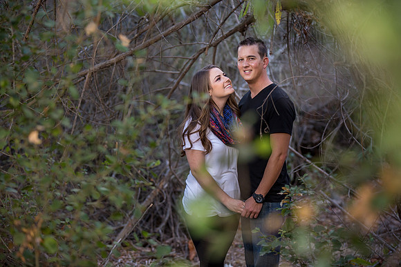 Southern California Engagement with nature in fall Photos in Fallbrook, San Diego by Temecula Winery Wedding Photographer, Sarah & Shawn