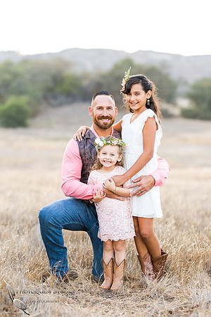 Father and Daughters, Maternity photo session