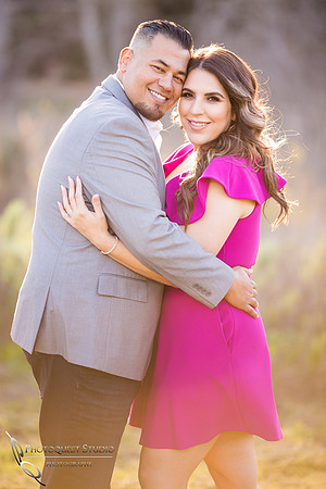 Engagement at Temecula Fallbrook sunset