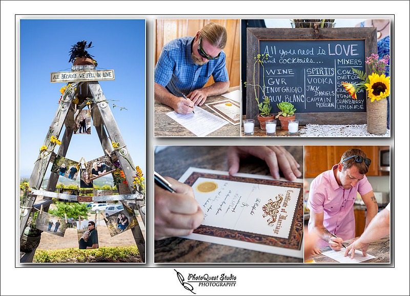All you need is a Love and cocktails at DIY Backyard wedding in Escondido, San Diego by Temecula Wedding Photographer of PhotoQuest Studio | Photography - Locate in Menifee and serving both N&S California