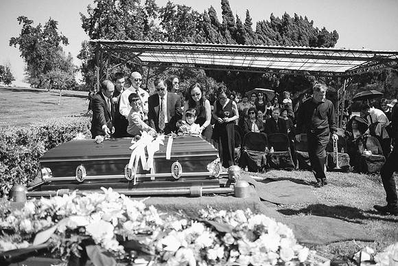 TL's Mom Funeral - B&W-229