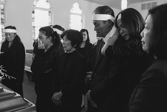 TL's Mom Funeral - B&W-158