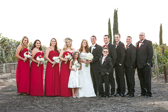 Beautiful wedding at Wiens Family Cellars Temecula Winery - Sarah & Shawn