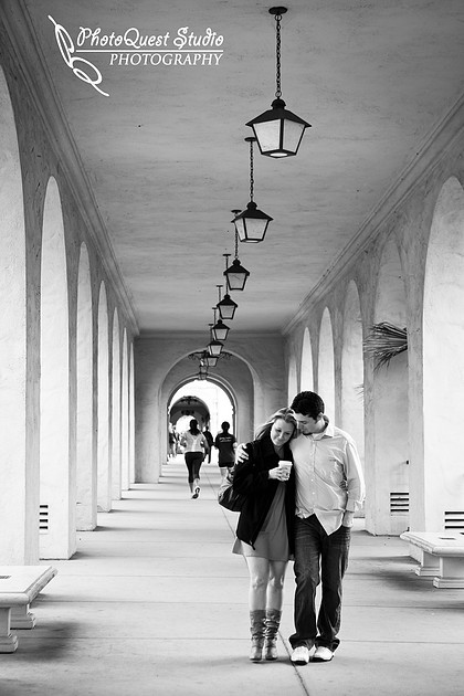 Balboa Park Engagement by Temecula Wedding Photographer of PhotoQuestStudio