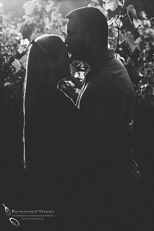 forehead kiss at temecula winery sunset