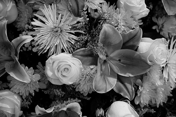 Hien's Mom Funeral-B&W (170)
