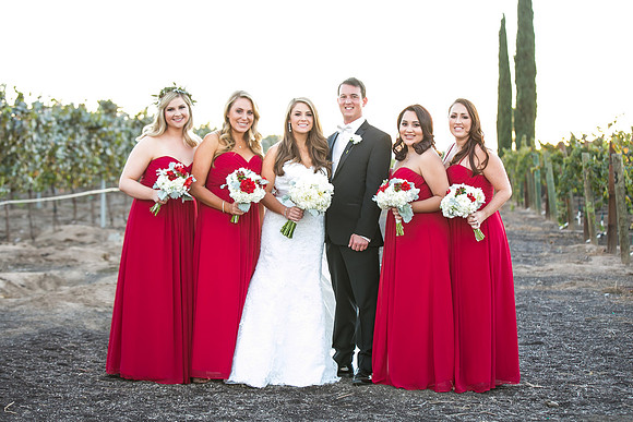 Beautiful wedding at Wiens Family Cellars Temecula Winery - Sarah & Shawn