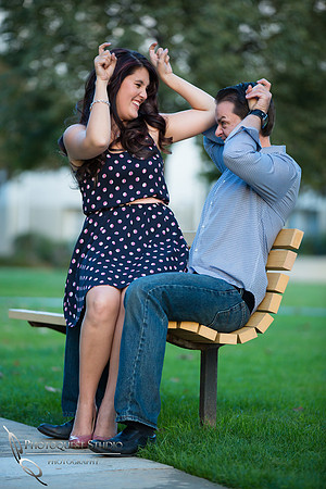 Engagement Photo at University of La Verne, Pamona, California by Temecula Wedding Photographer