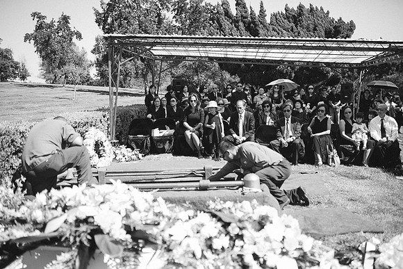TL's Mom Funeral - B&W-236