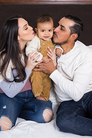 Three generations family photo in Riverside, California, Mariana's Family-33