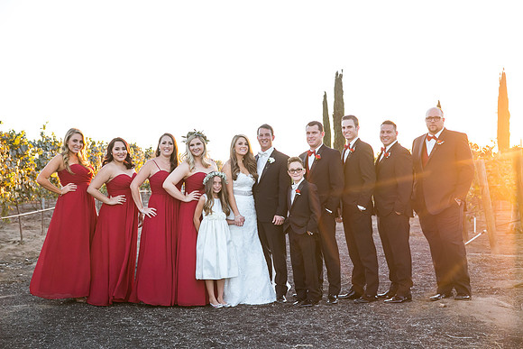 Beautiful wedding at Wiens Family Cellars Temecula Winery - Sarah & Shawn